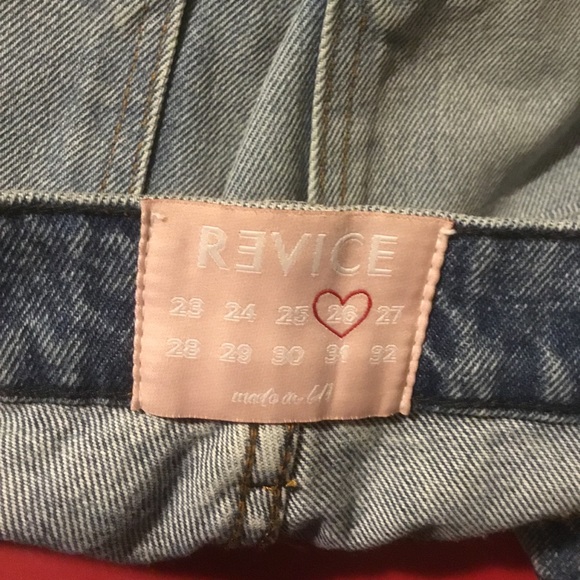 Revice distressed 5 pocket button fly cut off frayed denim short shorts 26 - Picture 8 of 9